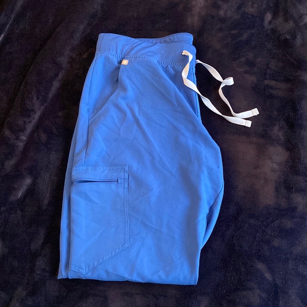 Figs Royal Blue Jogger Scrub Bottoms